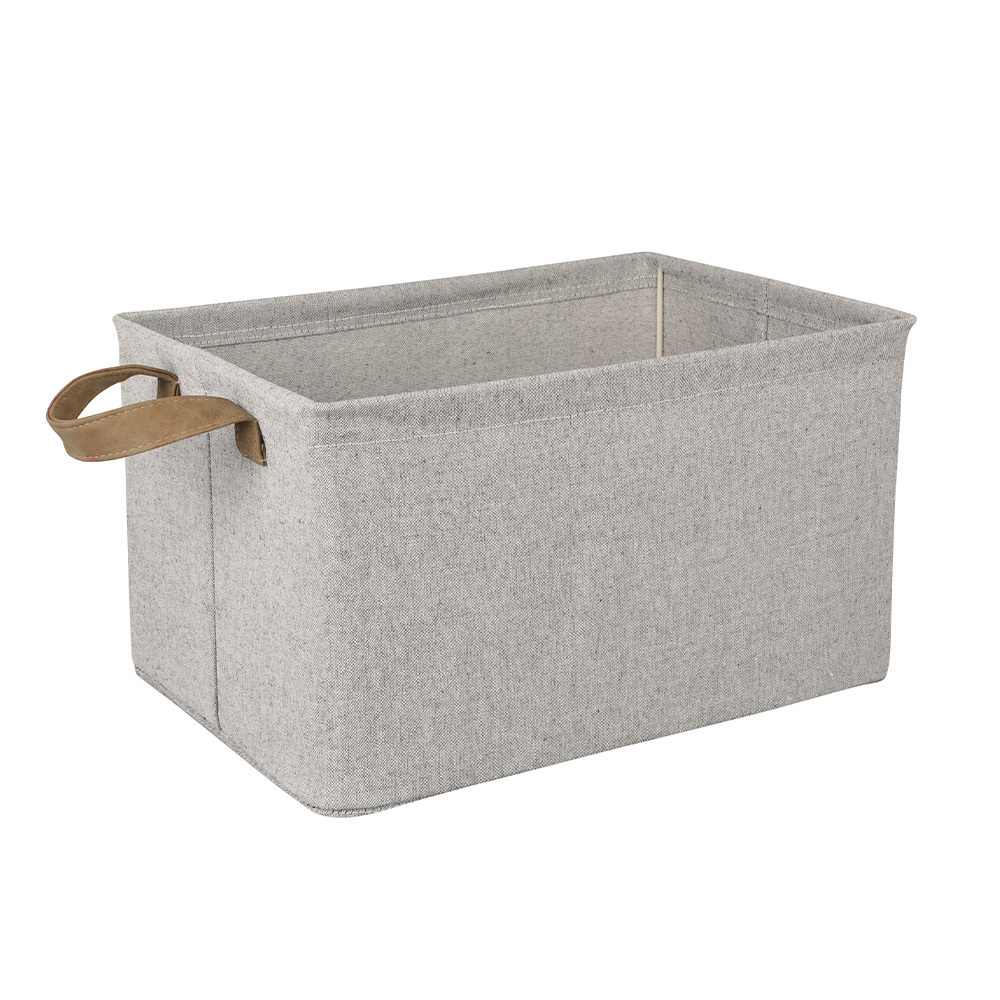 LINDON Closet Organizing Collapsible Storage Bins Fabric Storage Basket with Handle