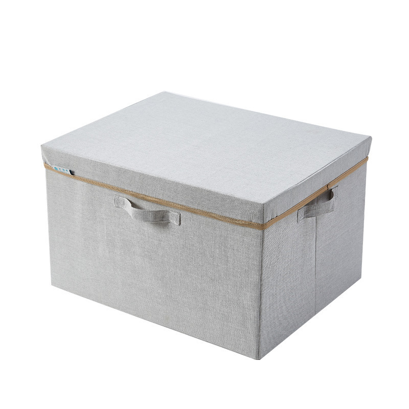 LINDON Gray Foldable Non-woven Fabric Storage Bins Home Organizer Bra Storage Box