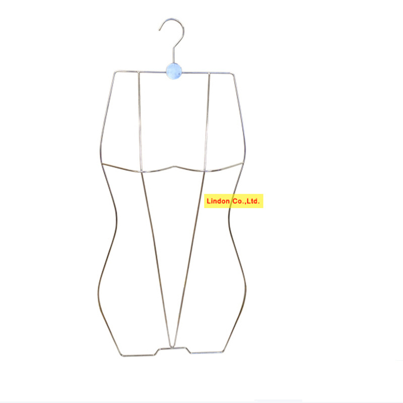 Assessed Supplier LINDON Wholesale Metal Swimwear Full body hanger