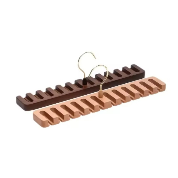 Wholesale Wooden Solid Wooden Belt Organizer suit hanger  belt organizer