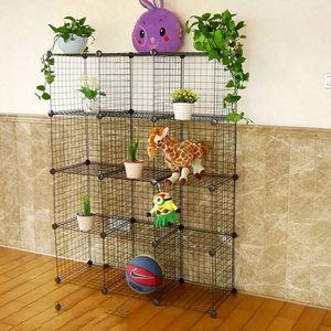 Versatile Grid Wire Modular Shelving Wire Cube Storage