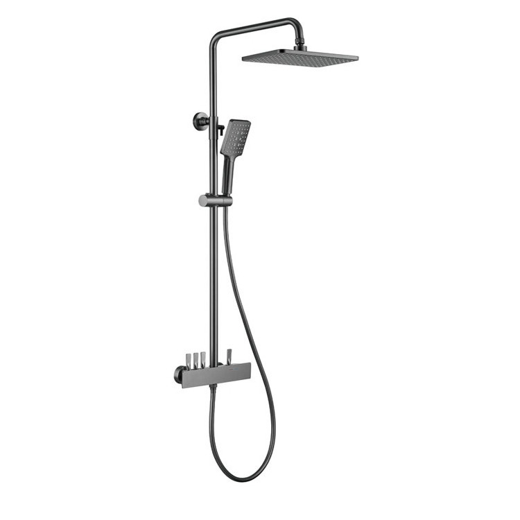 LIRLEE New Design Modern Hotel Faucets Mixers Taps Bathroom Shower Set Wall Mounted Rain Shower