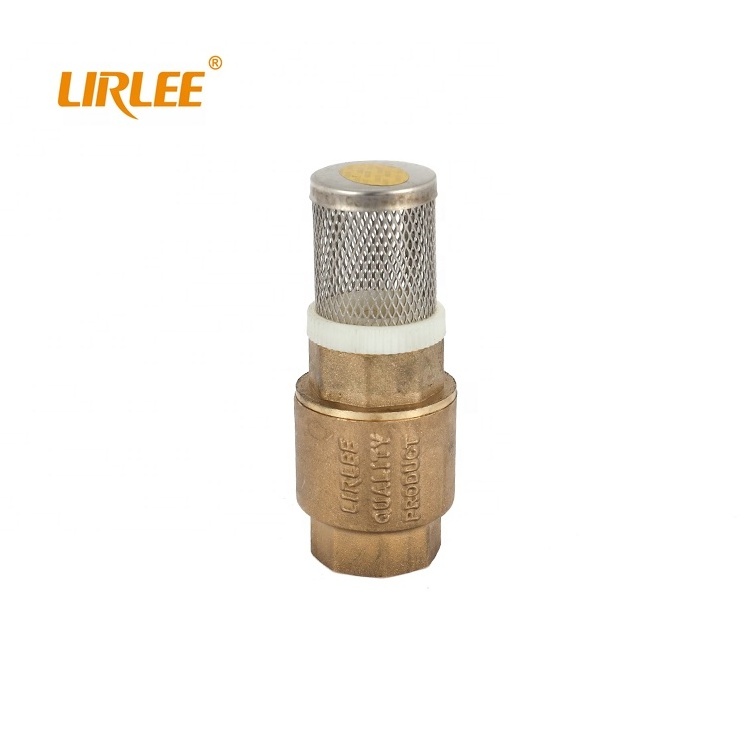 LIRLEE OEM Factory Price Industrial Brass Vertical Check Valves Brass Automatic Air Vent Valve Spring Check Valve