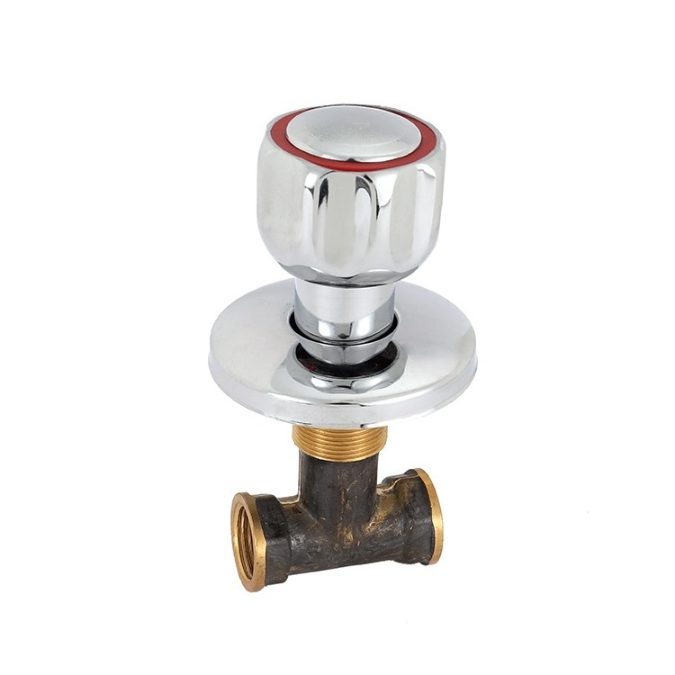 LIRLEE Traditional Bathroom Toilet Wall Embedded Water Control Stainless Steel Stop Valve