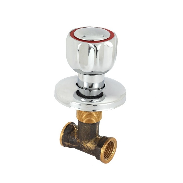 LIRLEE Traditional Bathroom Toilet Wall Embedded Water Control Stainless Steel Stop Valve