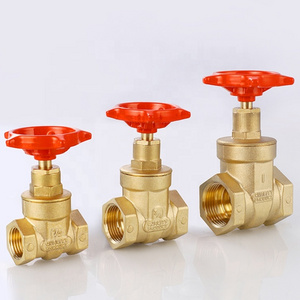 LIRLEE Durable NPT BSP Thread Water Control Spiral Water Sluice Brass Gate Valve