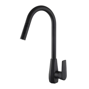 LIRLEE brass wall mount nickel brass black sink faucet kitchen faucet torneira cozinha with pull out sprayer