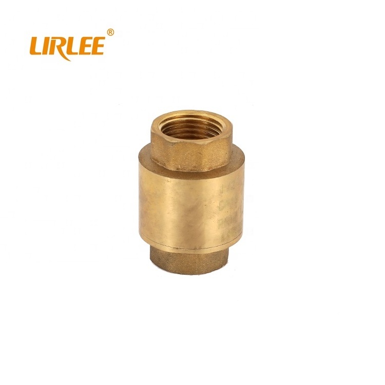 LIRLEE Lengthened One Way Non Return Water Brass Valve Vertical Check Valve 1/2''-4''