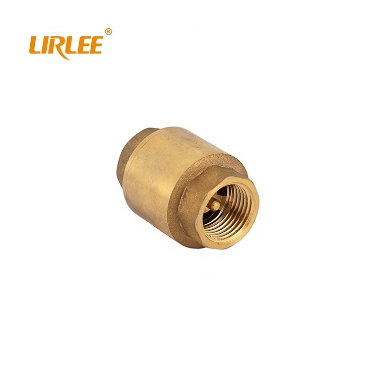 LIRLEE Lengthened One Way Non Return Water Brass Valve Vertical Check Valve 1/2''-4''