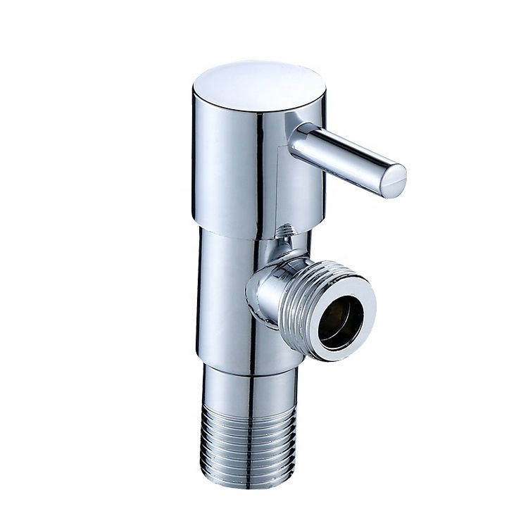 Angle Valve Water Multi Function Bathroom Stainless Steel Factory OEM Commercial Price 90 Degree Brass 1/2 General 3 Years