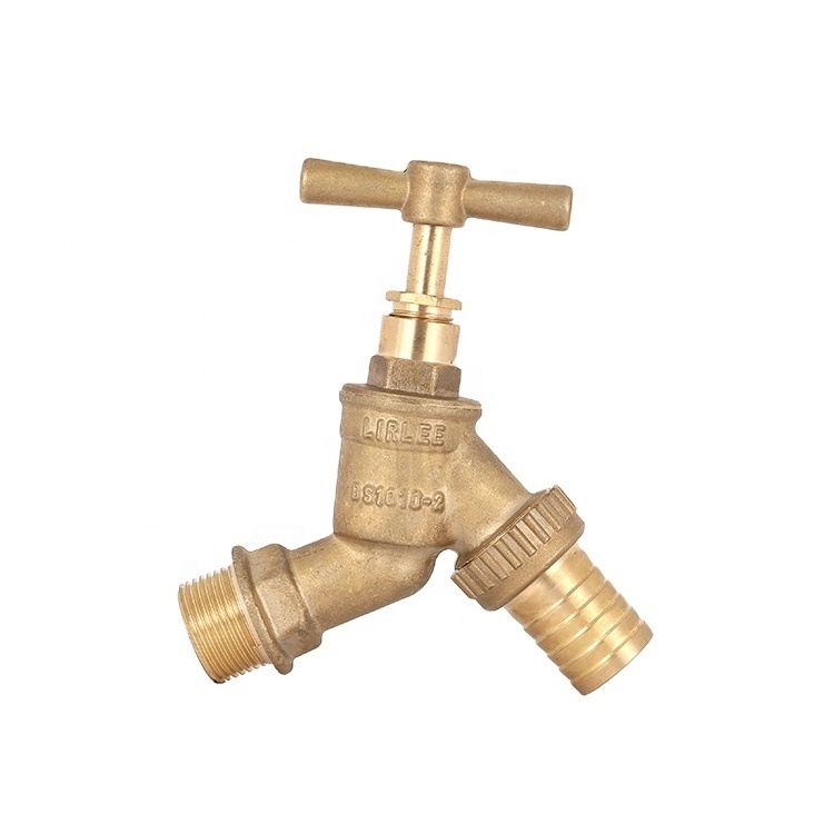 LIRLEE High Quality Durable Outdoor Garden Bibcock Forged Brass Hose Tap Stop Valve