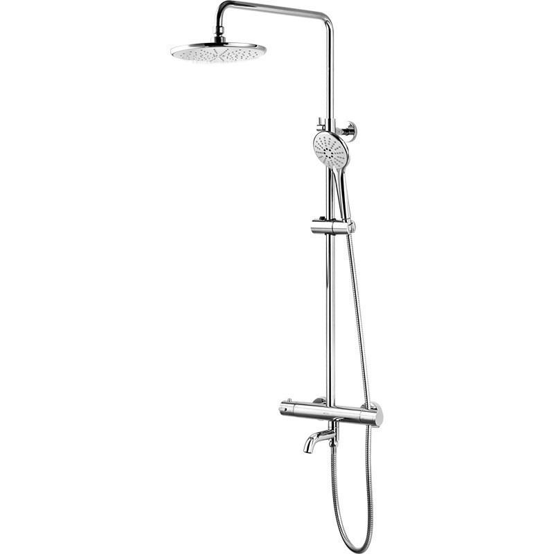 LIRLEE Customizable Shower Faucet System Bath and Shower Faucet Gold Contemporary Bathroom Thermostatic Faucets