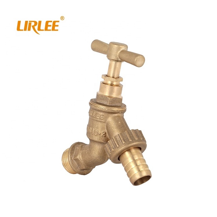 LIRLEE High Quality Durable Outdoor Garden Bibcock Forged Brass Hose Tap Stop Valve