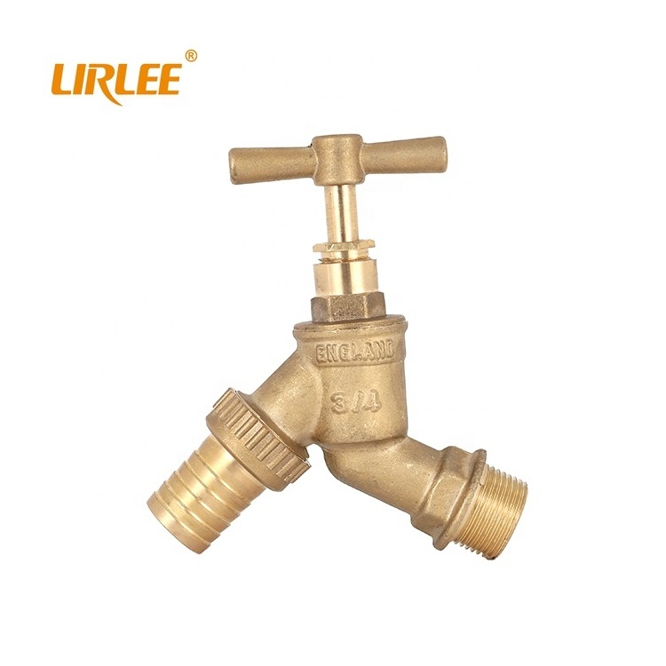 LIRLEE High Quality Durable Outdoor Garden Bibcock Forged Brass Hose Tap Stop Valve