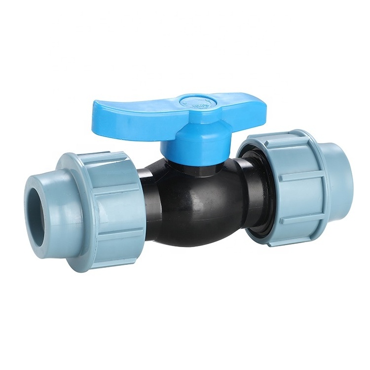 LIRLEE Plastic Water Pipe Fittings Distribute Irrigation Durable HDPE PP Compression Fittings