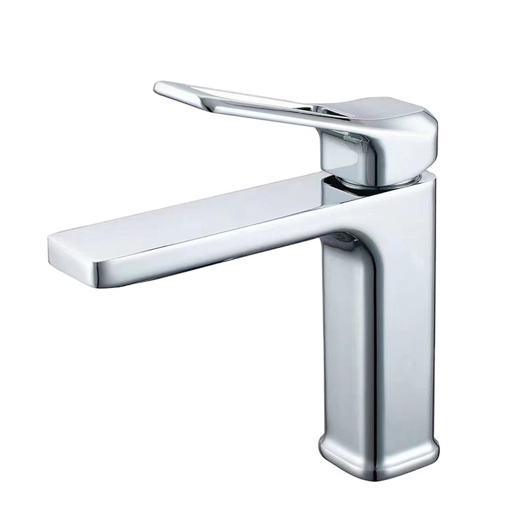 LIRLEE Factory Price Luxury High Quality Chrome Washroom Basin Mixer Brass Taps Waterfall Bathroom Basin Faucets