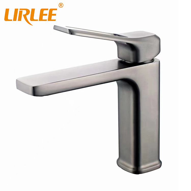 LIRLEE Factory Price Luxury High Quality Chrome Washroom Basin Mixer Brass Taps Waterfall Bathroom Basin Faucets