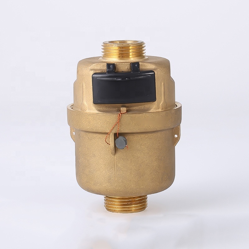 LIRLEE Digital Water Meter Brass Body Volumetric Rotary Piston Water Meters With Pulse Reed Switch Remote Reading