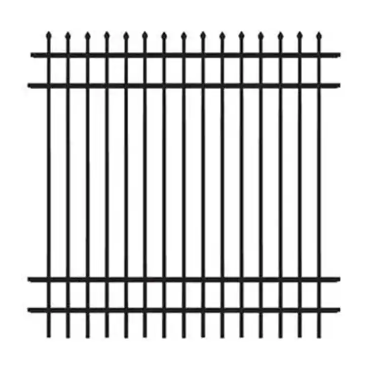 Hot sale modern Metal Fence Galvanized Picket Wrought Iron Fence Panels Steel Fence