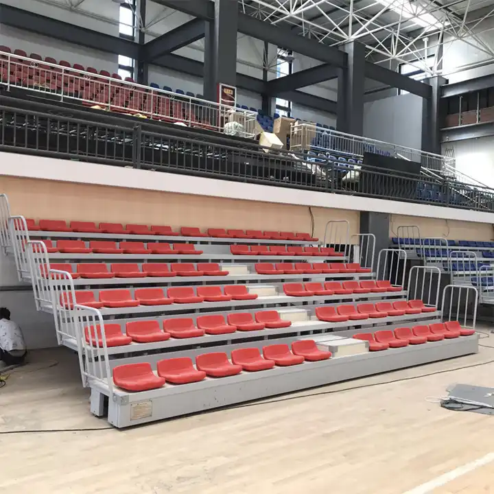 Customized indoor telescopic seating system Mobile bleachers and stadium retractable seat  Grandstand Seats stadium bleacher