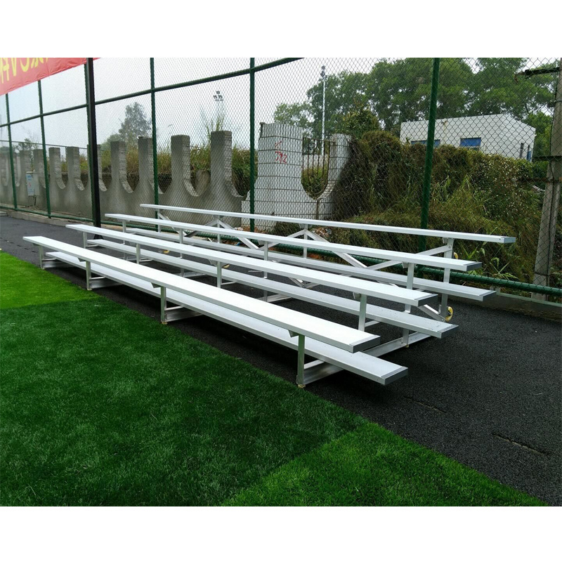 Customized  Aluminum Bleacher Outdoor Portable Aluminum Bench Grandstand Metal Bleachers For Sale