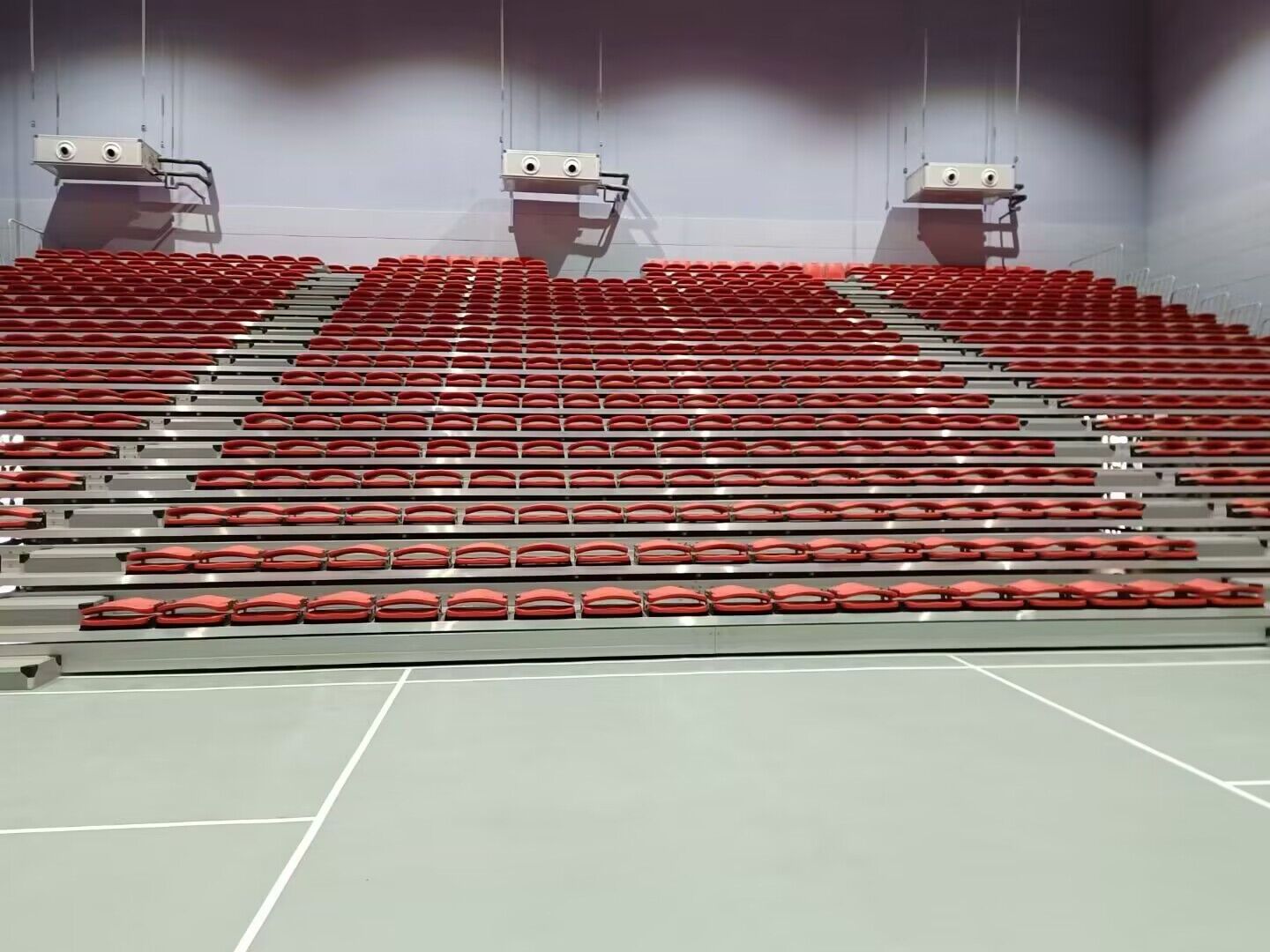 Customized  indoor telescopic seating system Mobile bleachers and stadium retractable seat for sale