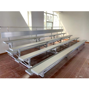 Cheap Customized  Aluminum Bleacher Outdoor Portable Aluminum Bench Grandstand Metal Bleachers For Sale