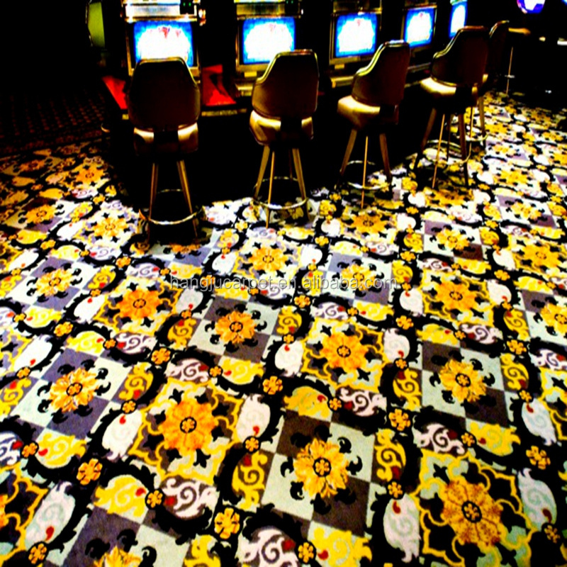 Fashionable Wall To Wall Carpet 3.66m 4m Colorful Commercial Casino Used CS-1021 Series