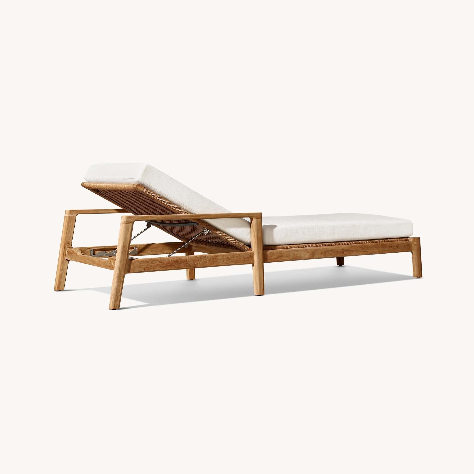 outdoor teak wood beach bed wood outdoor furniture pool furniture luxury outdoor lounger chair