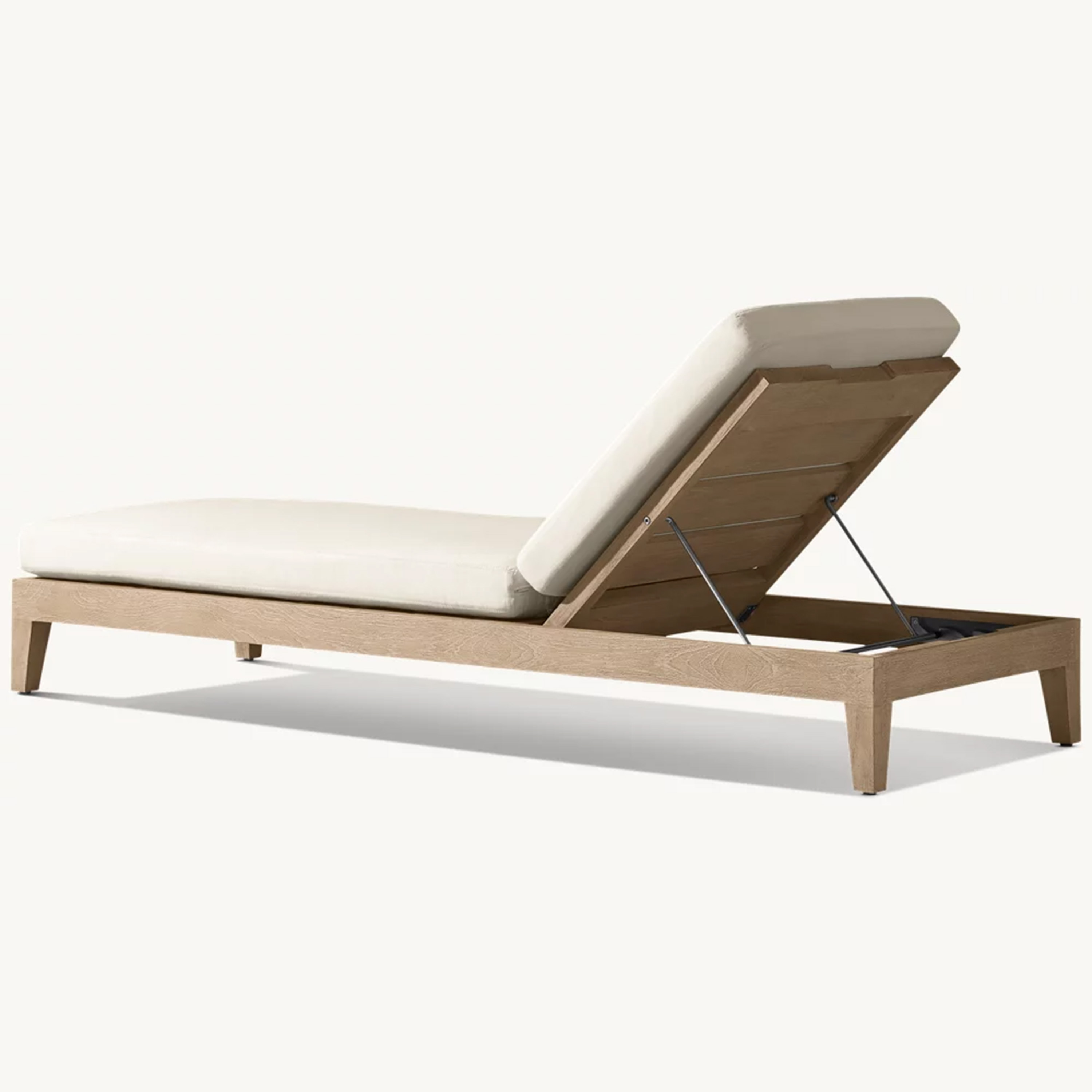 pool side sea view hotel beach furniture teak wood outdoor chaise sun loungers