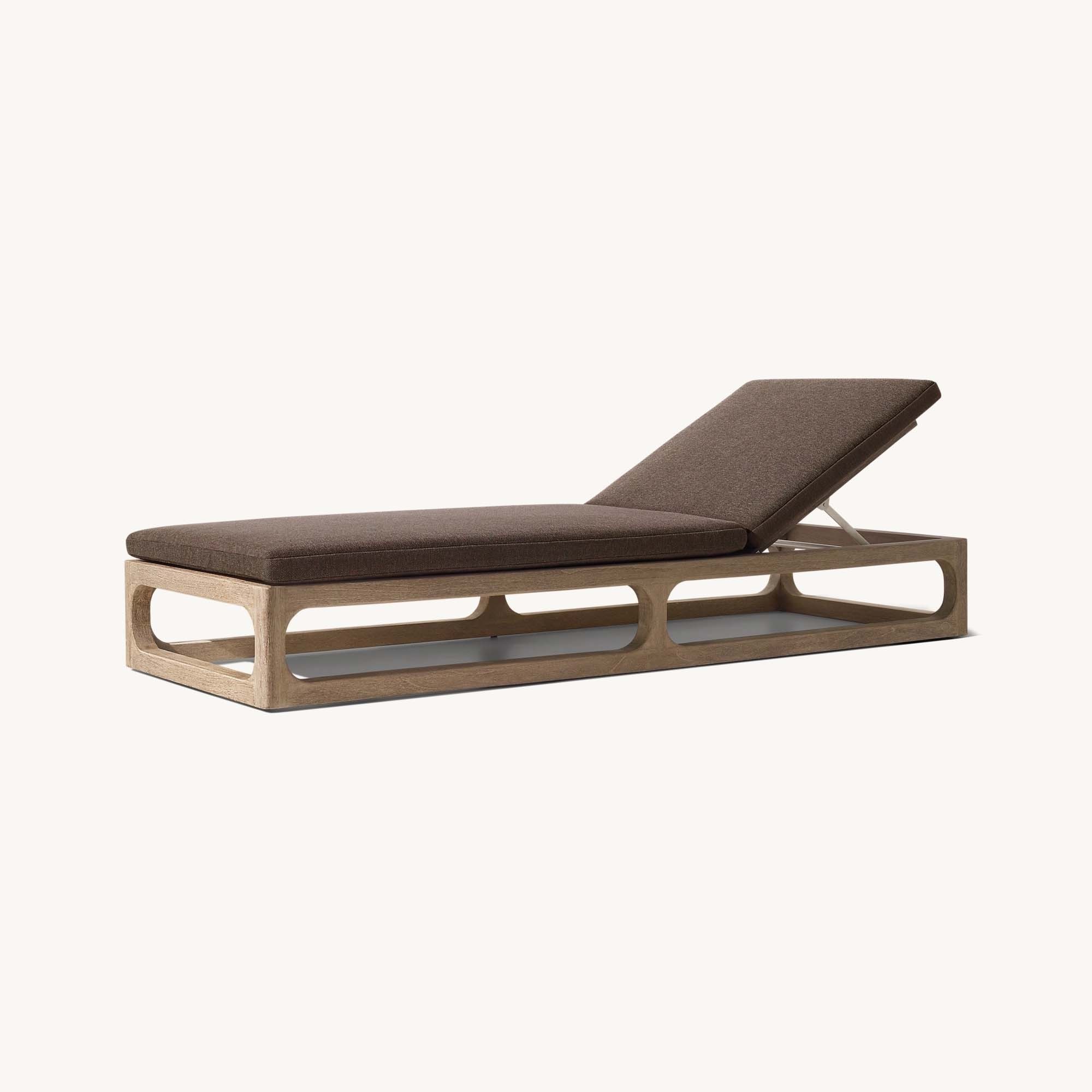 Beach chaise lounge furniture outdoor garden metal teak wood sun lounge patio chaise lounge