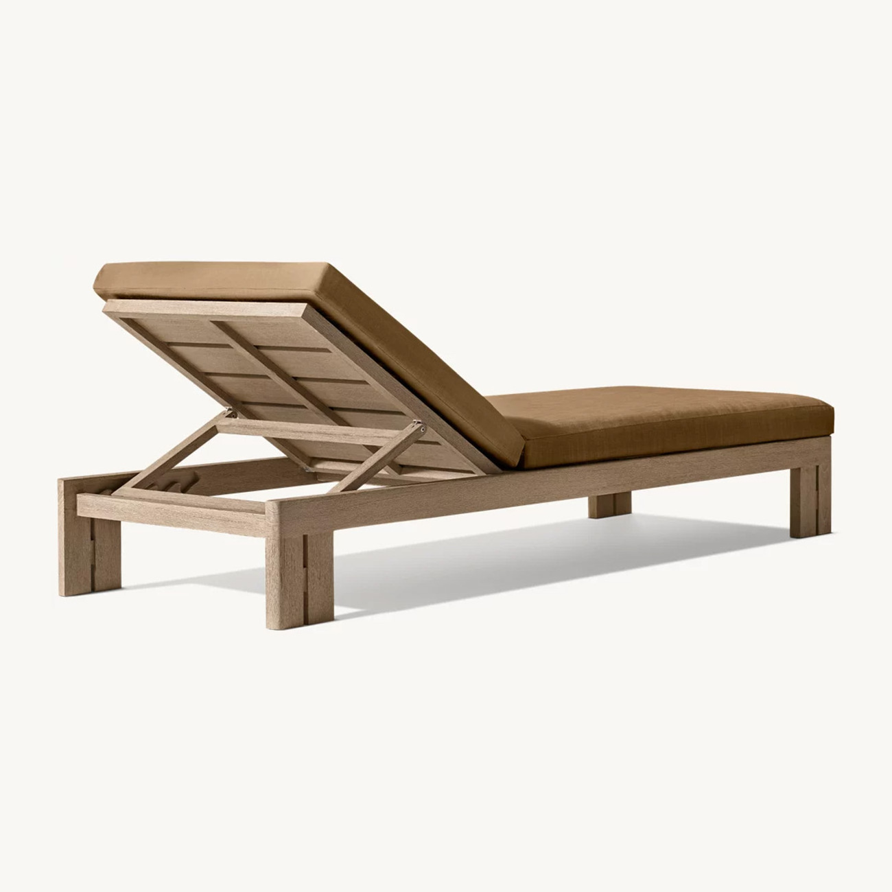 Modern customized garden furniture patio sun lounger outdoor lounge teak wood chaise