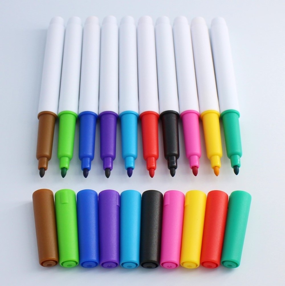 Dry or wet clean whiteboard marker pen set for drawing