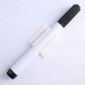 Promotional plastic self adhesive dry eraser marker pen holder