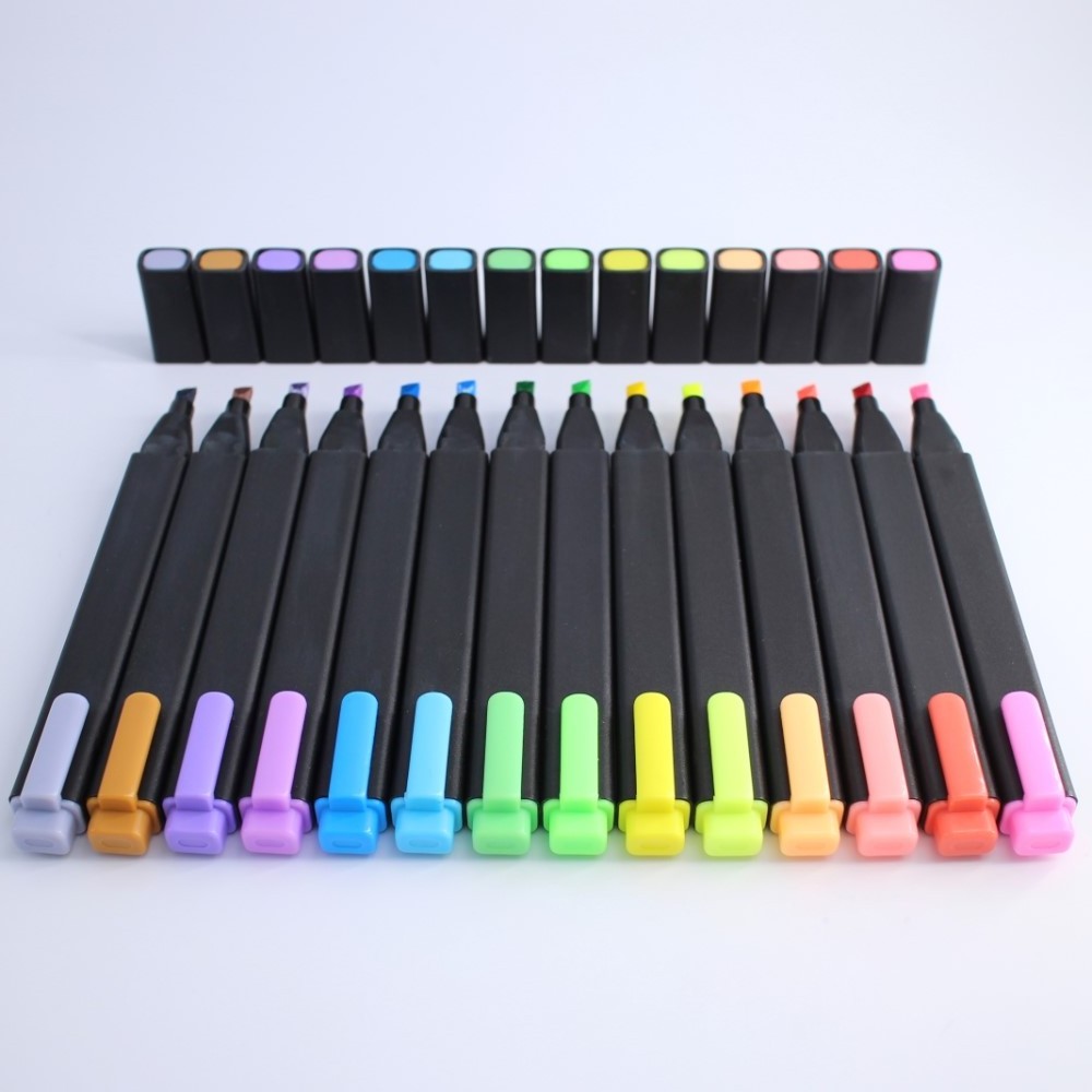 Factory price neon bright colour highlighter pen set