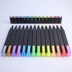 Factory price neon bright colour highlighter pen set