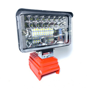 Henglai New Designed Outdoor 50w LED Portable LED Tools Flood Lights Work Lights for milwaukee 20v Tools Battery