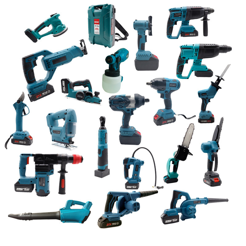 HENGLAI Wholesale Full Range Industrial Profession Alangle Grinder Power Tools Combo Set With Ready Stock