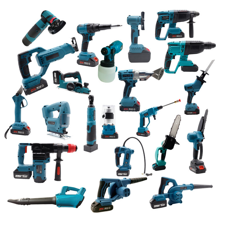 HENGLAI Wholesale Full Range Industrial Profession Alangle Grinder Power Tools Combo Set With Ready Stock