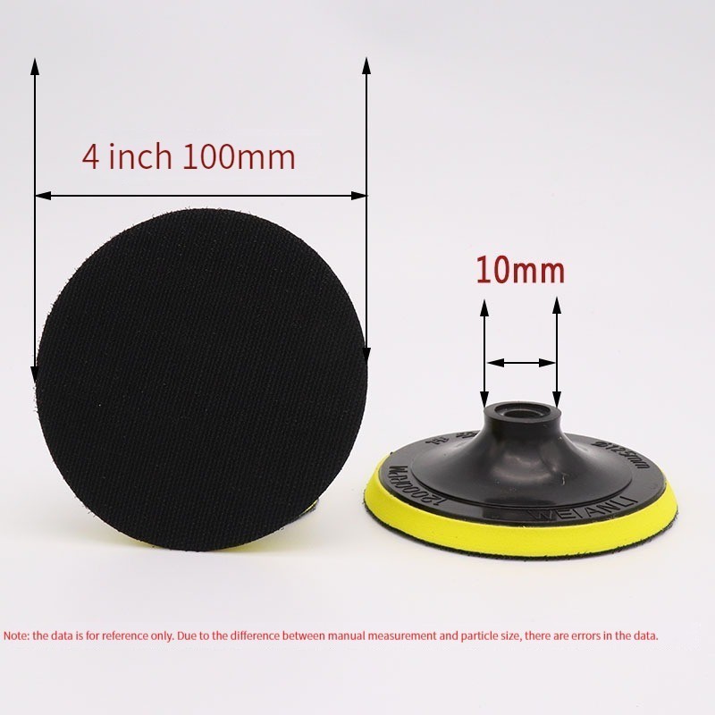 HENGLAI 80 100 125mm Polishing Disc Brushed Sucker Self-Adhesive Car Polishing Wheel Waxing Sponge Car Cleaning Maintenance Tool