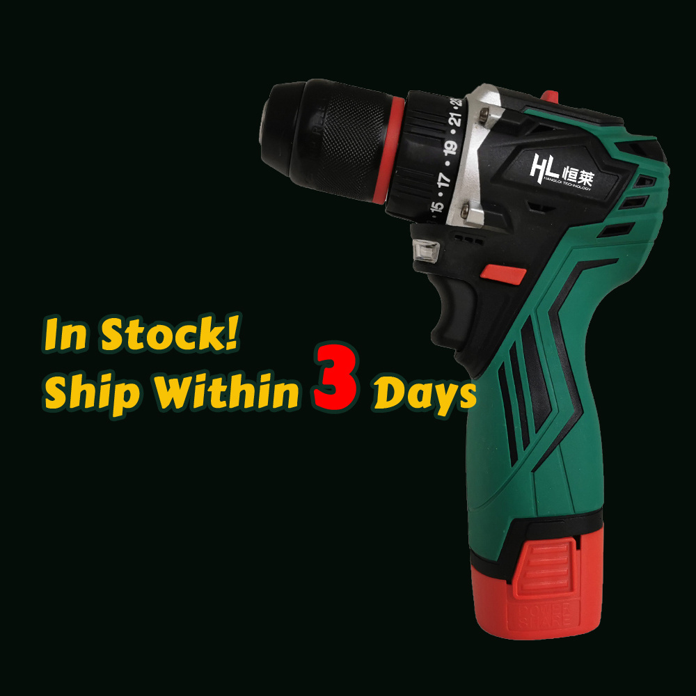 HengLai  Max 18V Lithium-Ion Battery Screwdriver Power Craft Cordless Drill