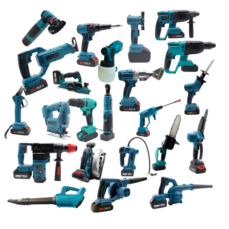 HENGLAI Wholesale Full Range Industrial Profession Alangle Grinder Power Tools Combo Set With Ready Stock