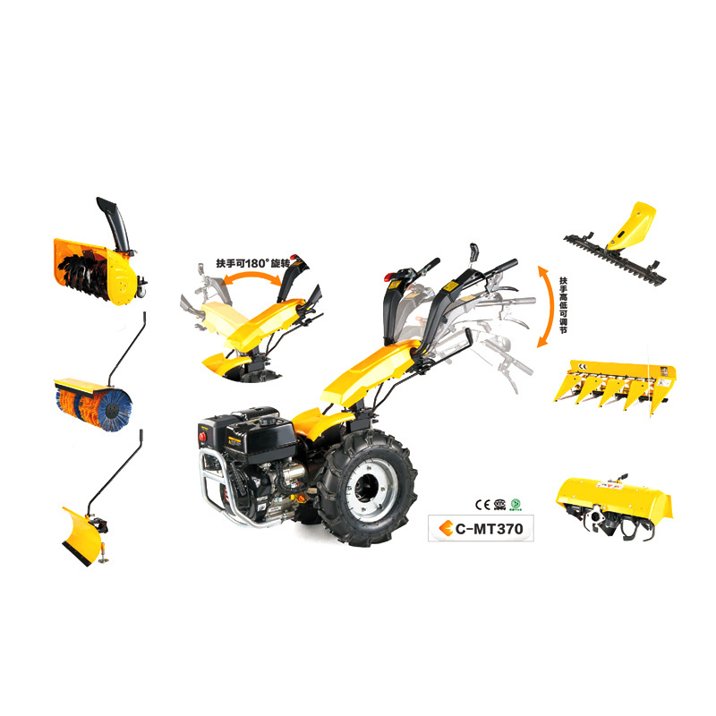 HENGLAI Profession Agricultural Machinery Farm Use Cultivators Rotary 13Hp Mini Power Tiller Hoe Cultivator