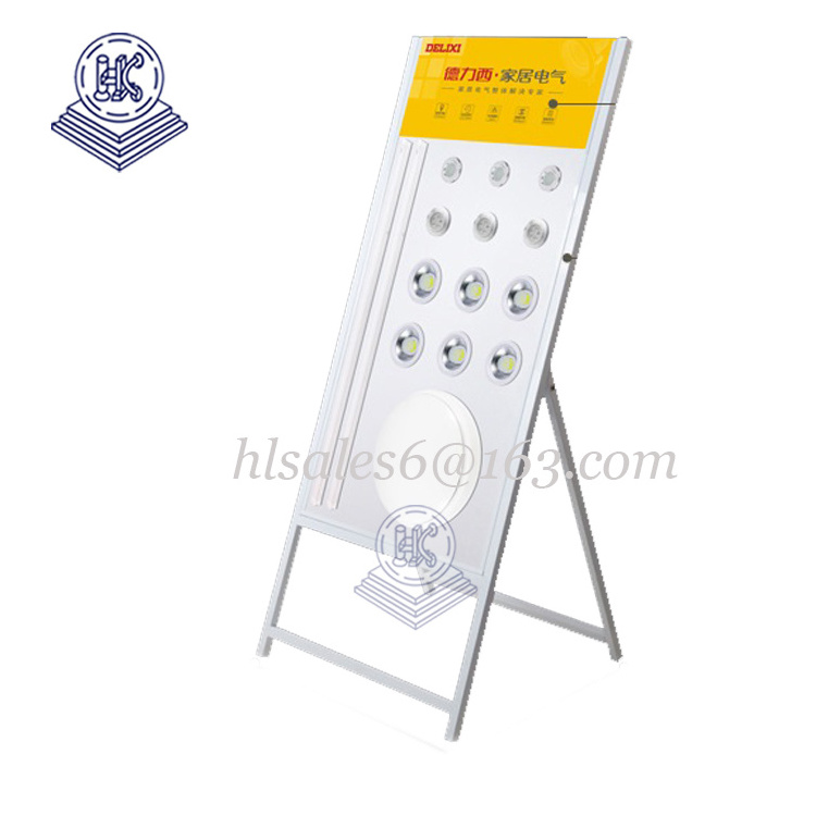 metal pegboard faucet display rack LED downlight ceiling led lights stand shelf Razor Display Stand Rack hl