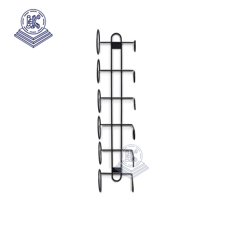 wall mount yoga mat organizer display rack for belts tubing jump rope and garden tools rack