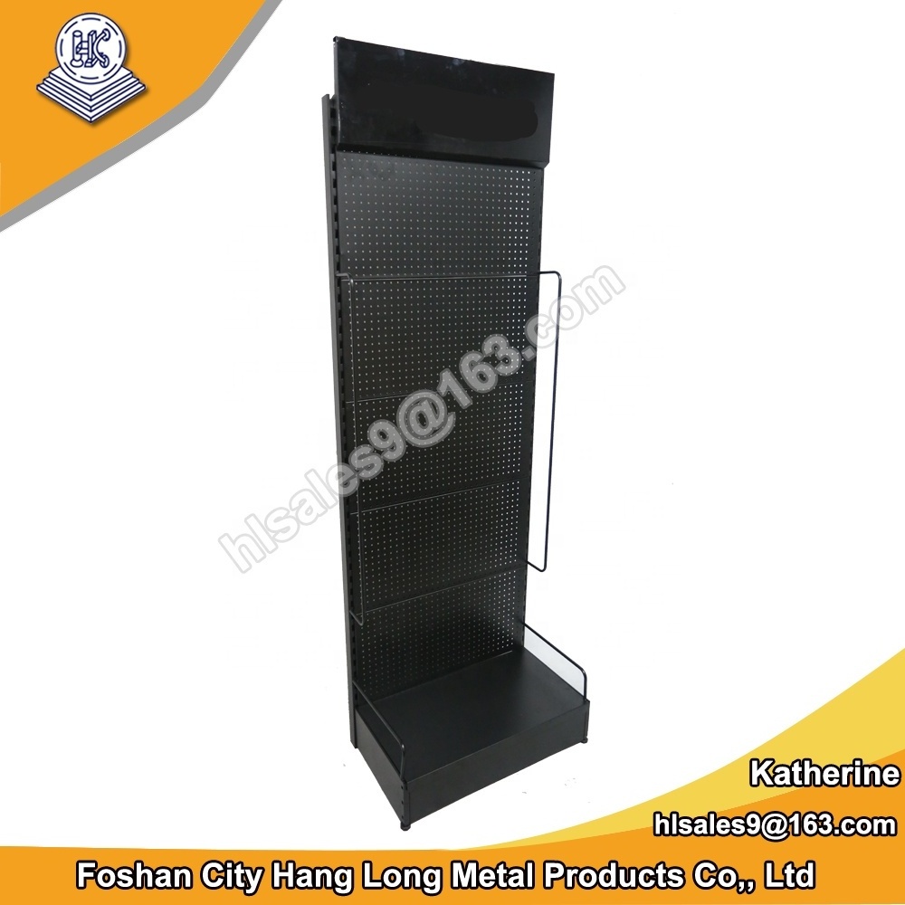 retail metal pegboard display power tools display stand for wholesales