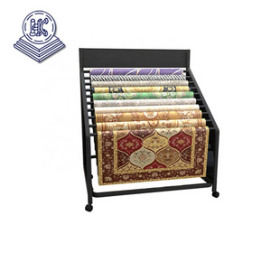 Fancy carpet display stand and sample rug display rack for sale