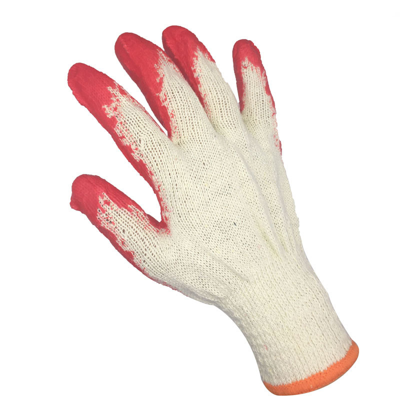 Cheap Cotton Dipped Microflex Hyflex Protective Gloves Latex Rubber Coated Construction Work Gloves For USA