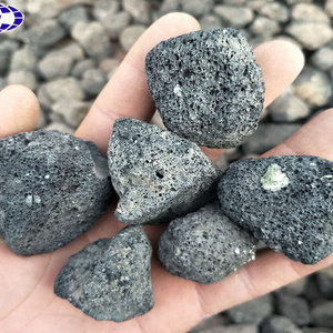 Natural landscaping black volcanic lava rock stone for sale