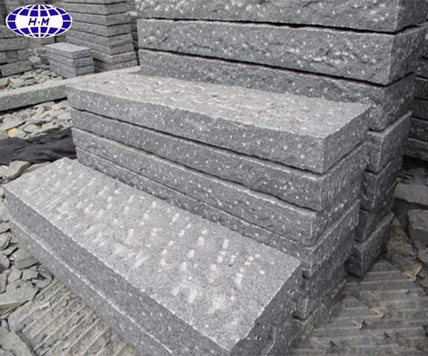 Nature stone G654 dark grey granite fence design